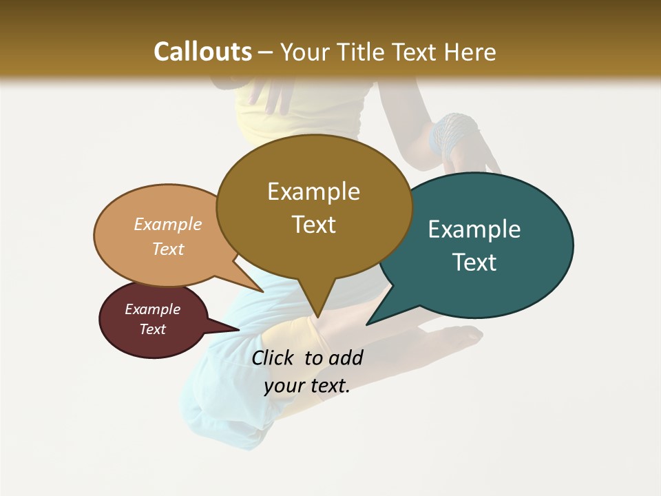 Female Girl Active PowerPoint Template