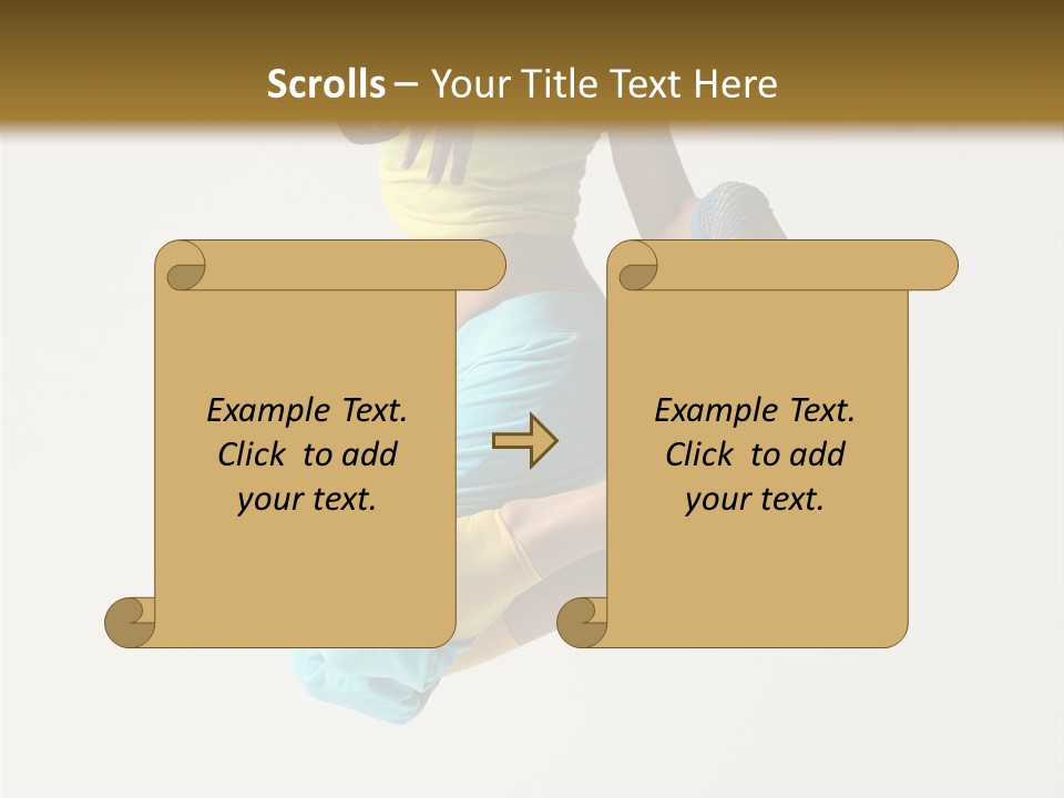 Female Girl Active PowerPoint Template