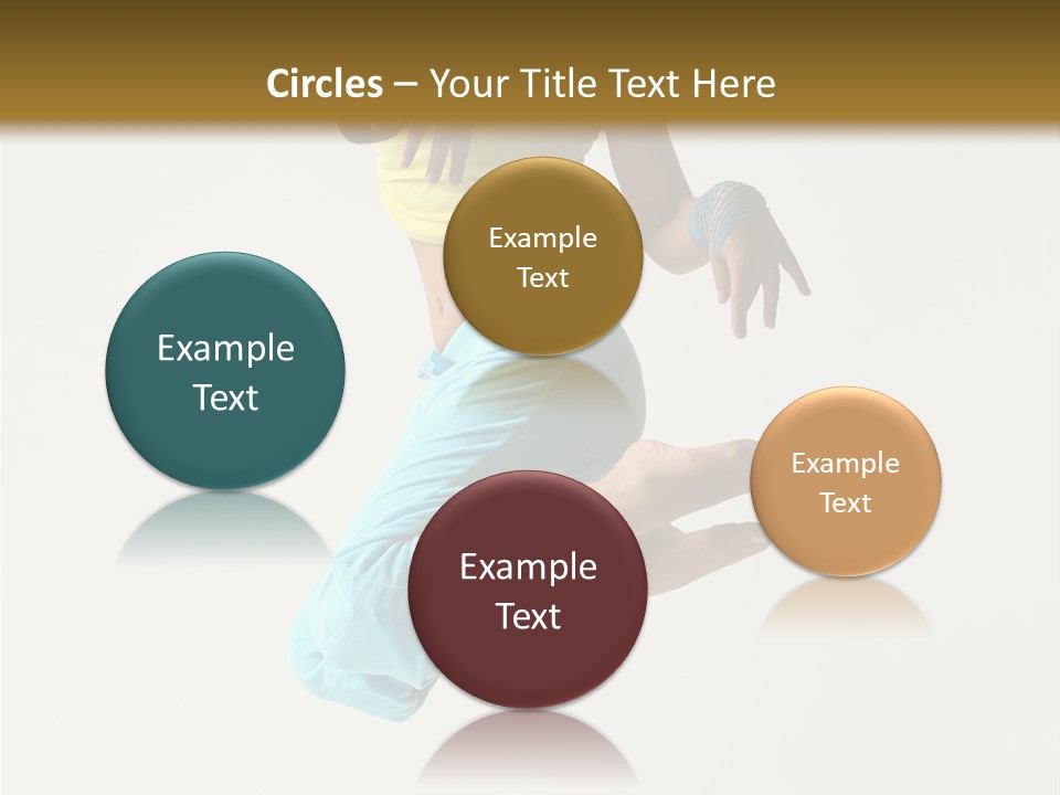 Female Girl Active PowerPoint Template