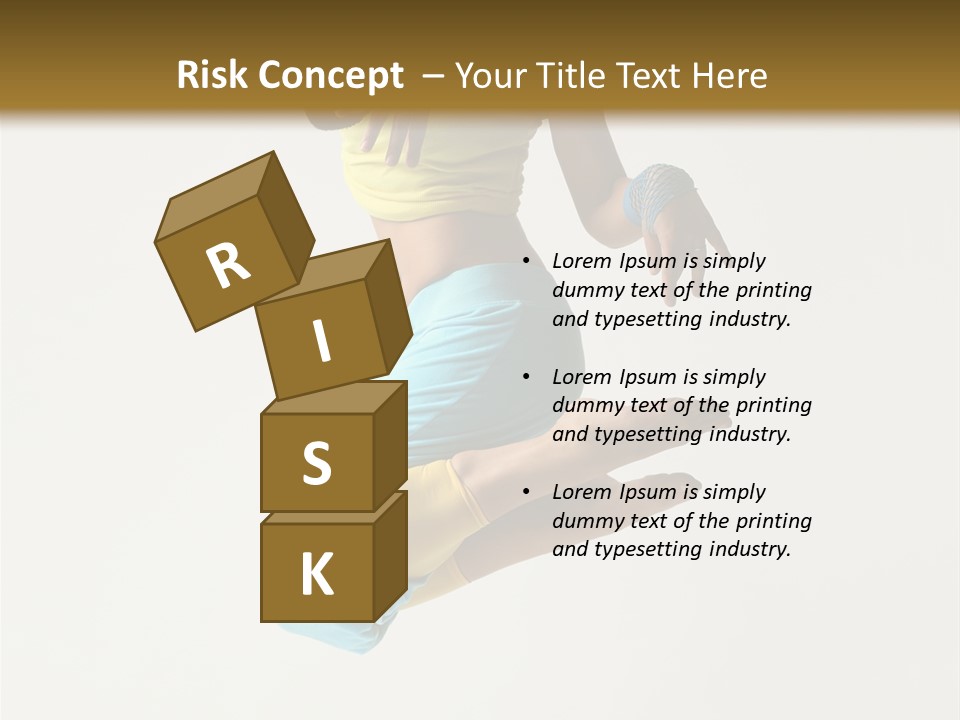 Female Girl Active PowerPoint Template