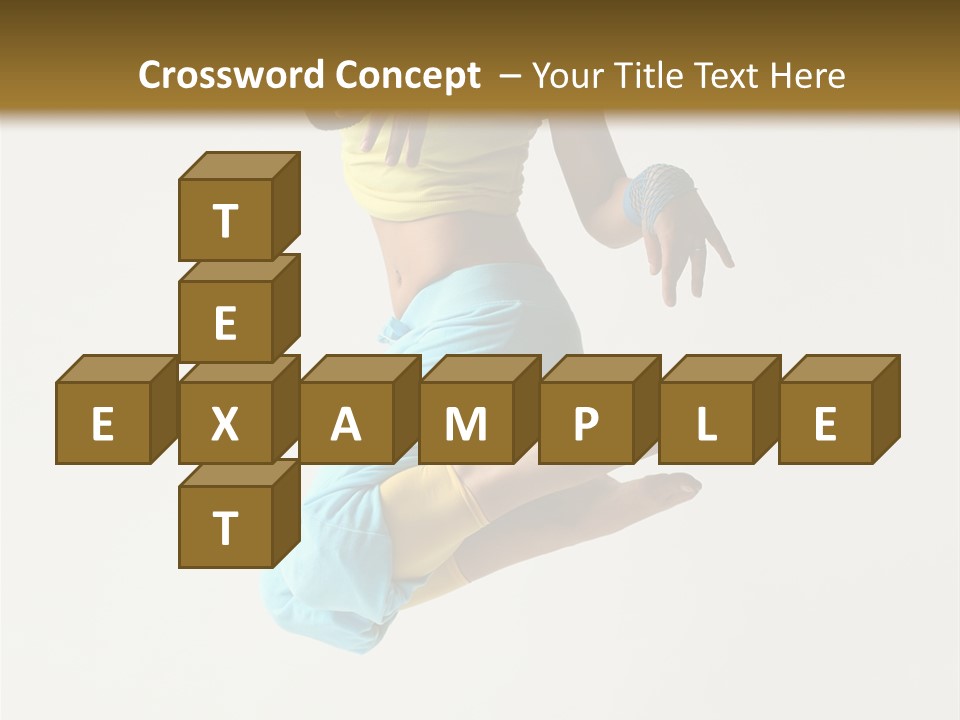 Female Girl Active PowerPoint Template