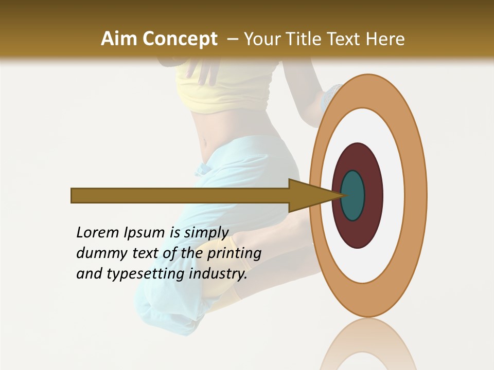 Female Girl Active PowerPoint Template