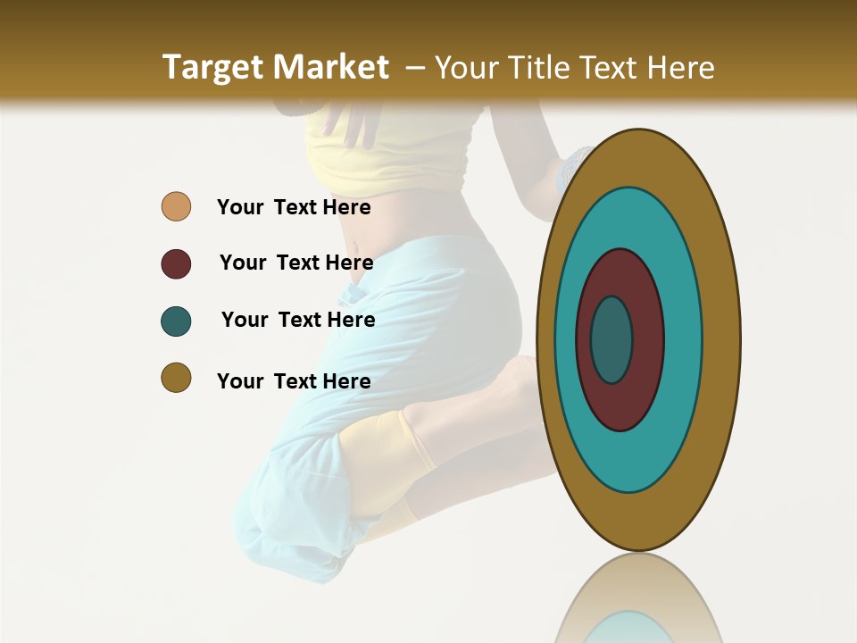 Female Girl Active PowerPoint Template