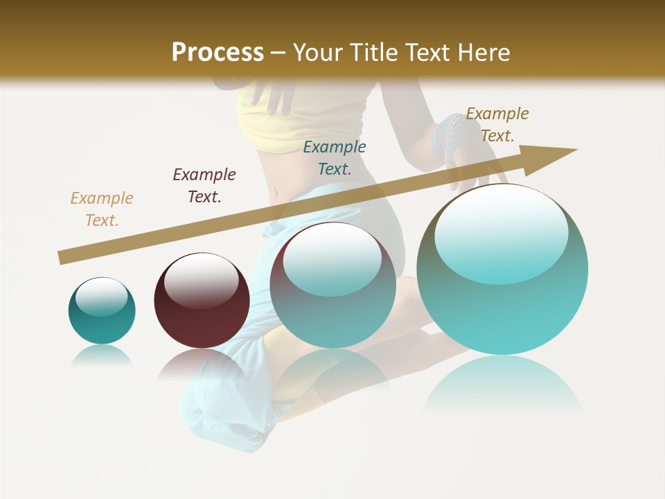 Female Girl Active PowerPoint Template