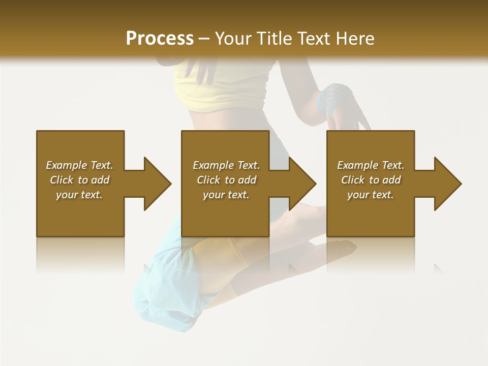 Female Girl Active PowerPoint Template