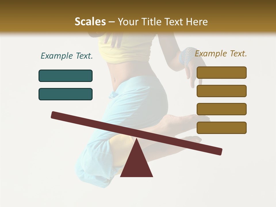 Female Girl Active PowerPoint Template