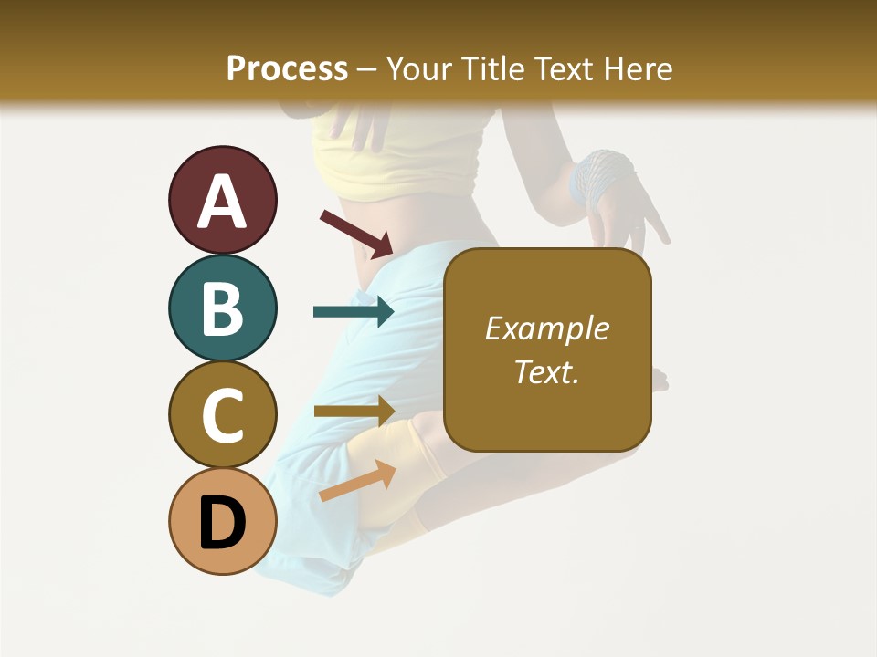 Female Girl Active PowerPoint Template