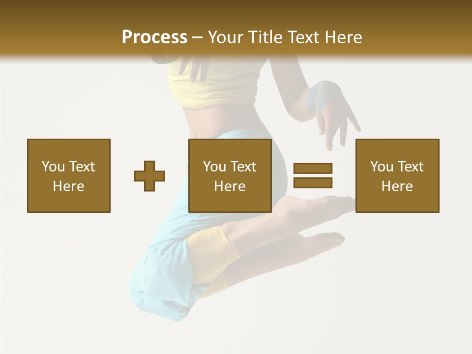 Female Girl Active PowerPoint Template
