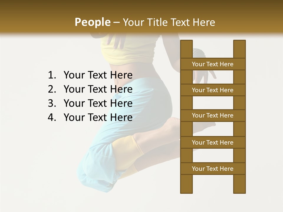 Female Girl Active PowerPoint Template