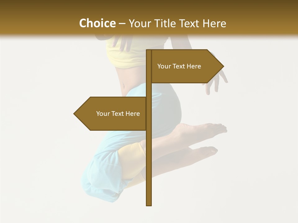 Female Girl Active PowerPoint Template