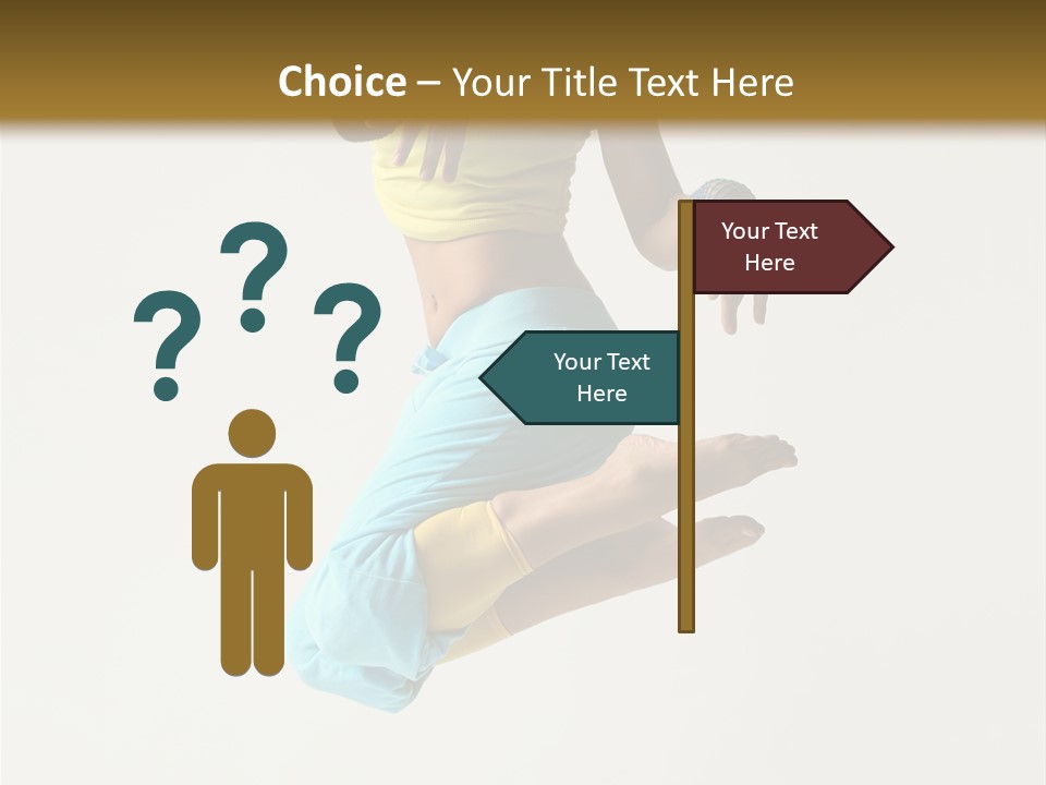 Female Girl Active PowerPoint Template