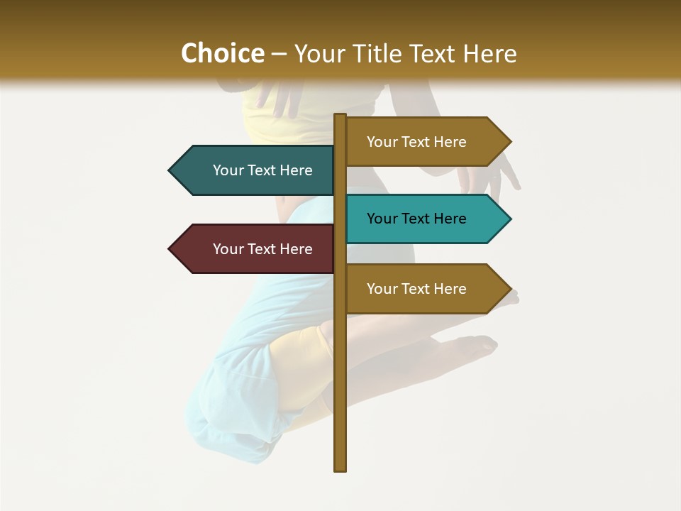 Female Girl Active PowerPoint Template