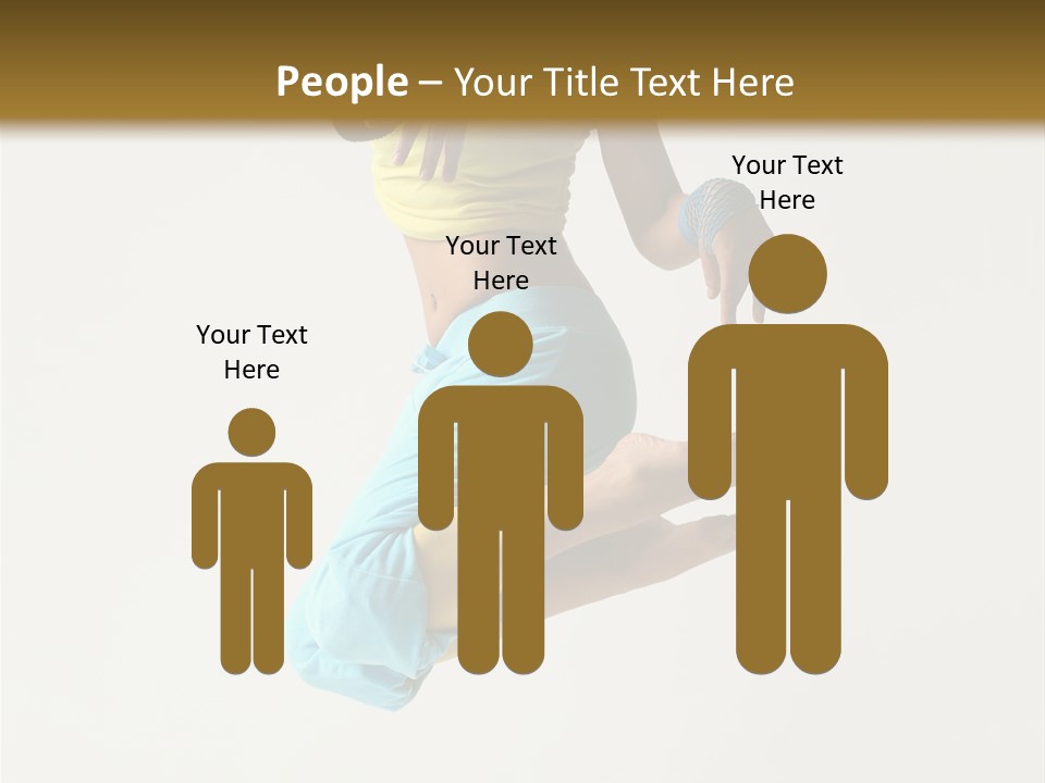 Female Girl Active PowerPoint Template