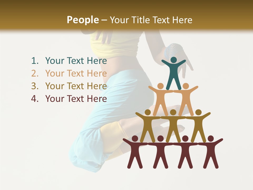 Female Girl Active PowerPoint Template