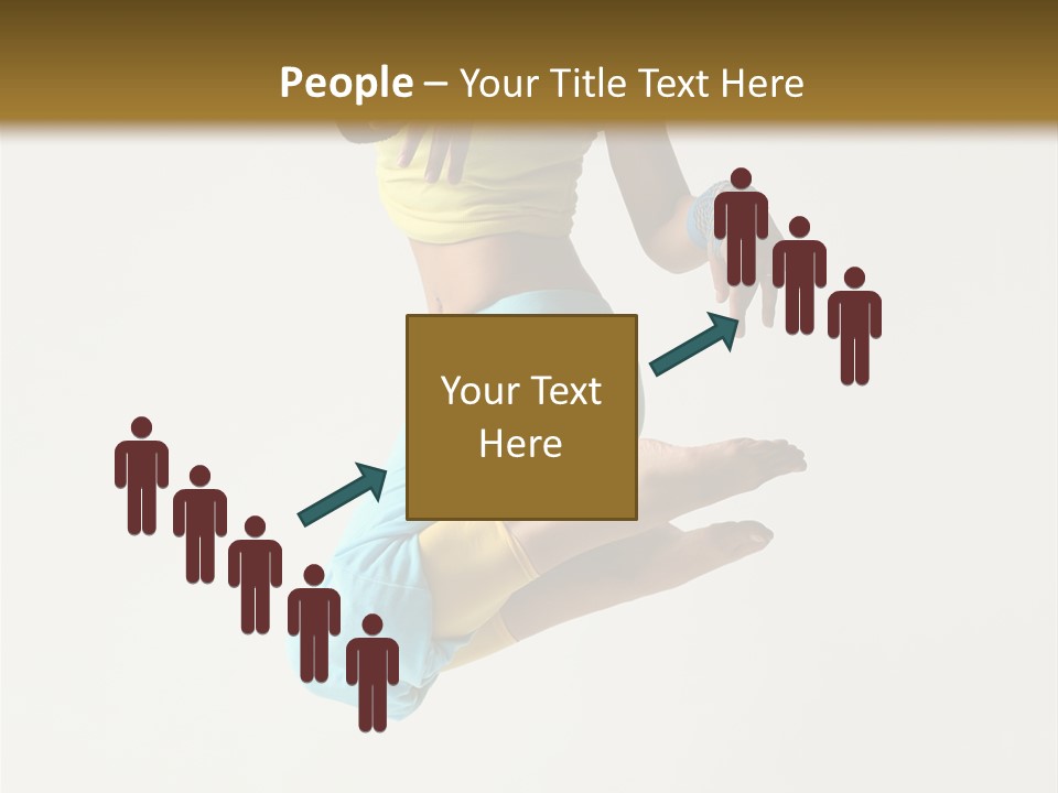 Female Girl Active PowerPoint Template