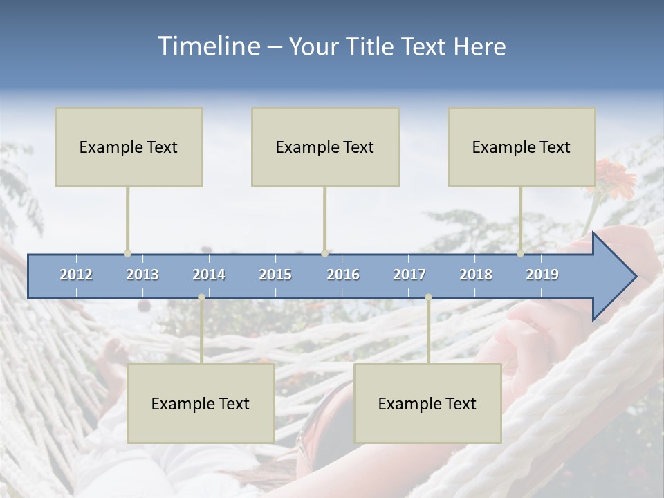 Caucasian Hand Vacation PowerPoint Template