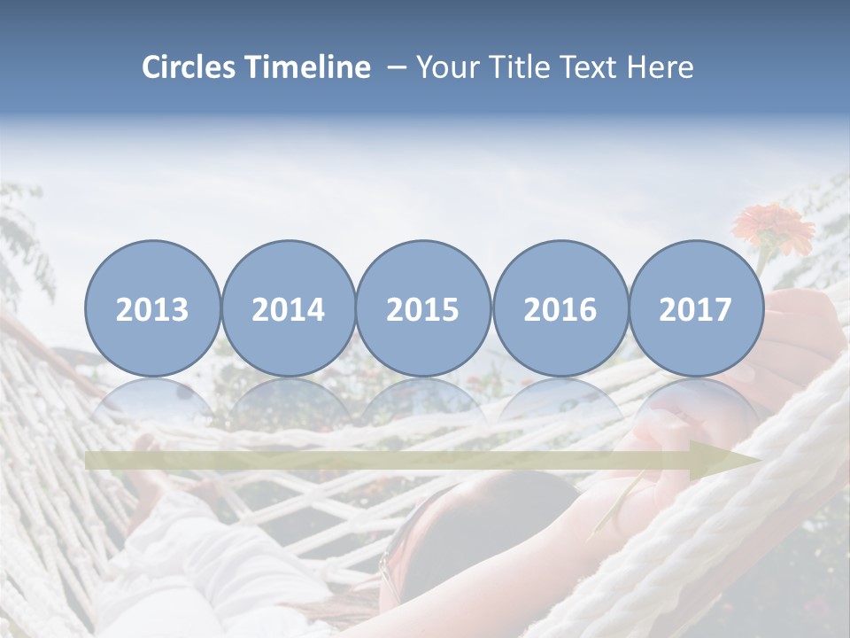 Caucasian Hand Vacation PowerPoint Template