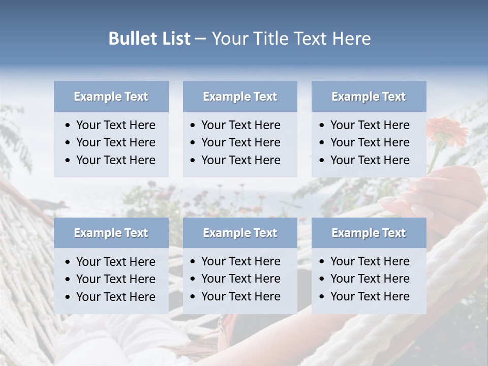 Caucasian Hand Vacation PowerPoint Template