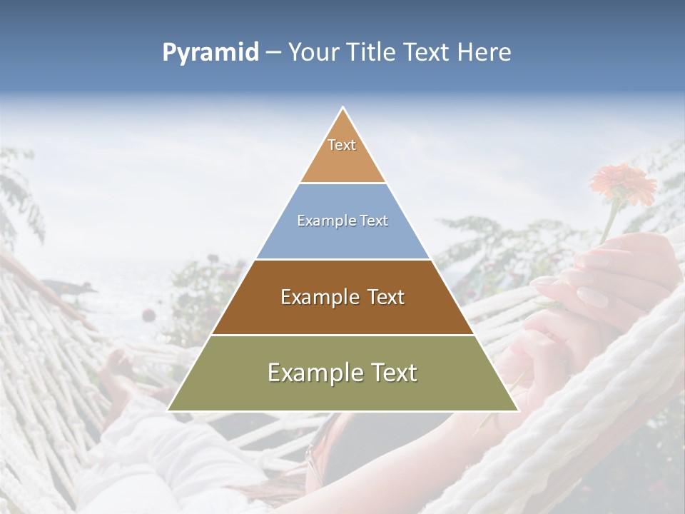 Caucasian Hand Vacation PowerPoint Template