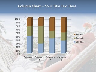 Caucasian Hand Vacation PowerPoint Template