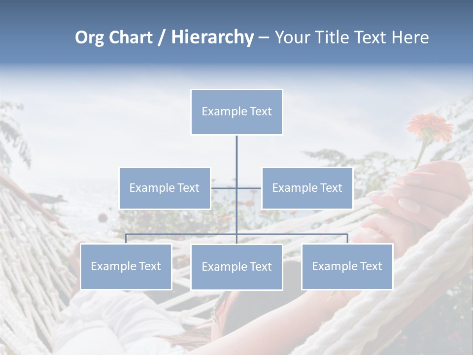 Caucasian Hand Vacation PowerPoint Template