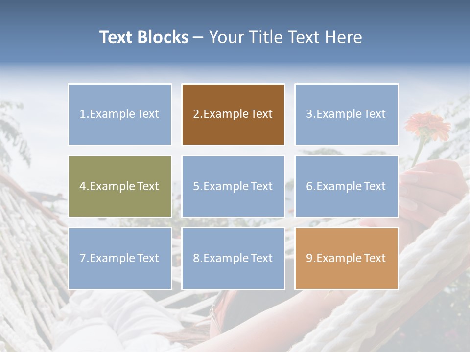 Caucasian Hand Vacation PowerPoint Template