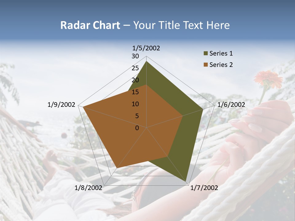 Caucasian Hand Vacation PowerPoint Template