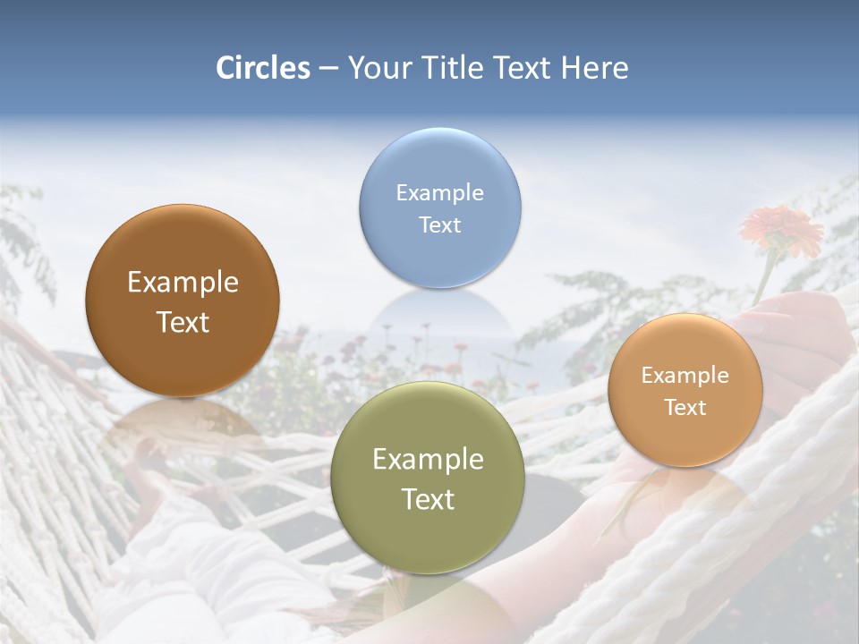 Caucasian Hand Vacation PowerPoint Template