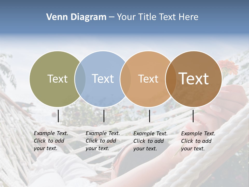 Caucasian Hand Vacation PowerPoint Template