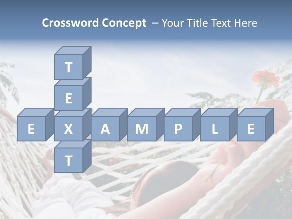 Caucasian Hand Vacation PowerPoint Template