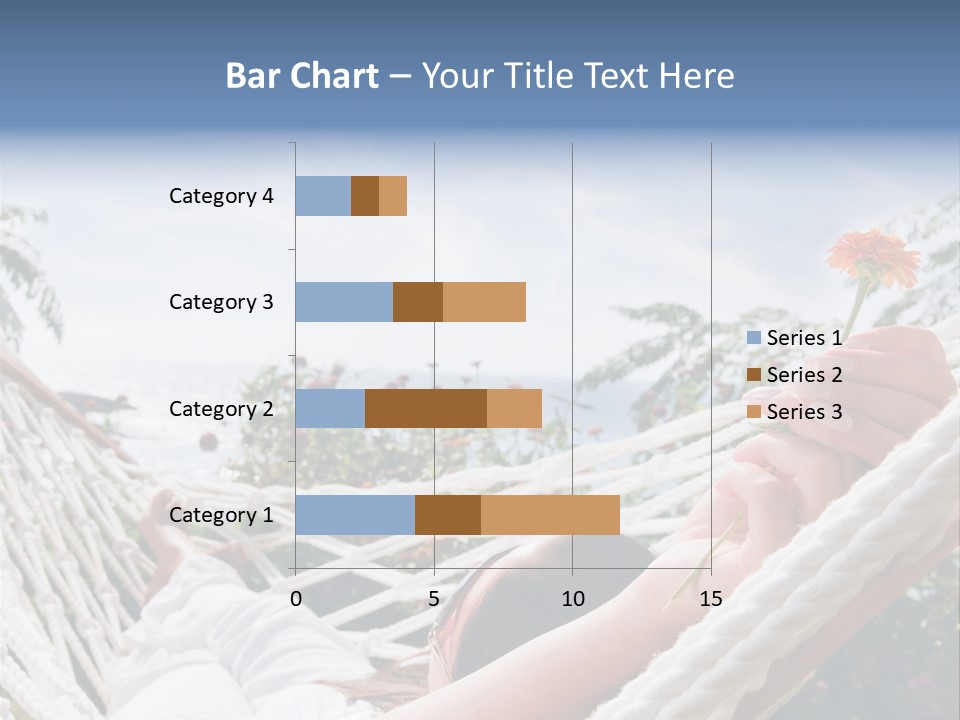 Caucasian Hand Vacation PowerPoint Template