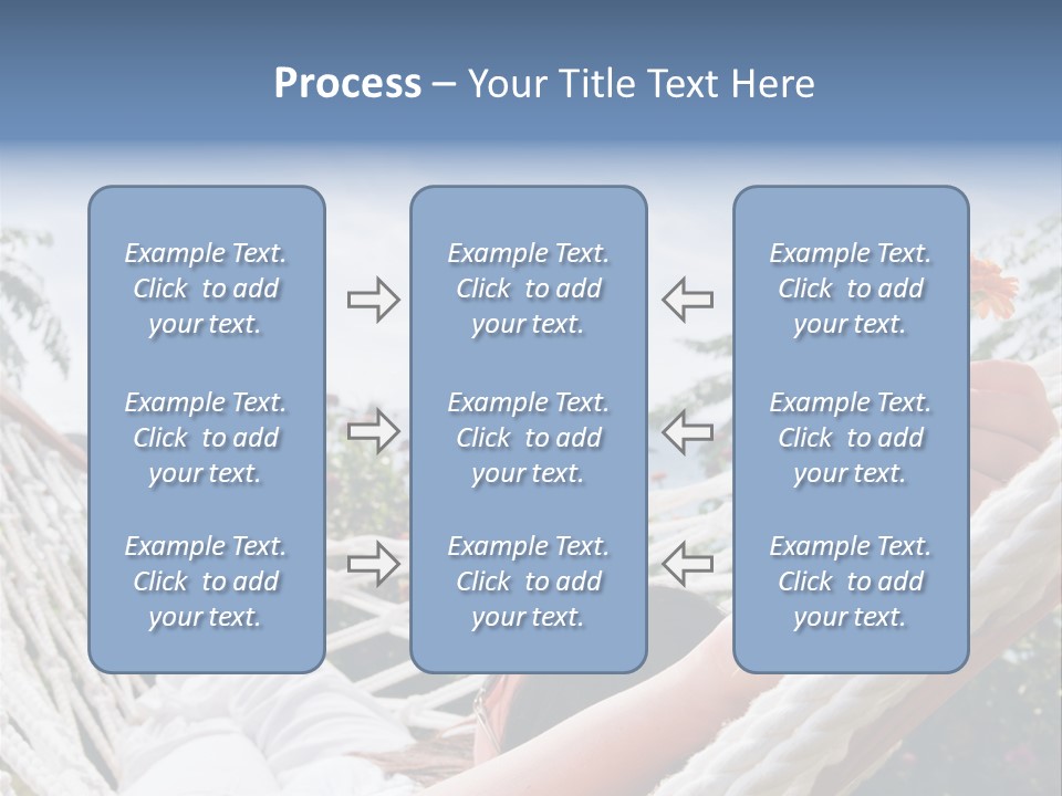 Caucasian Hand Vacation PowerPoint Template