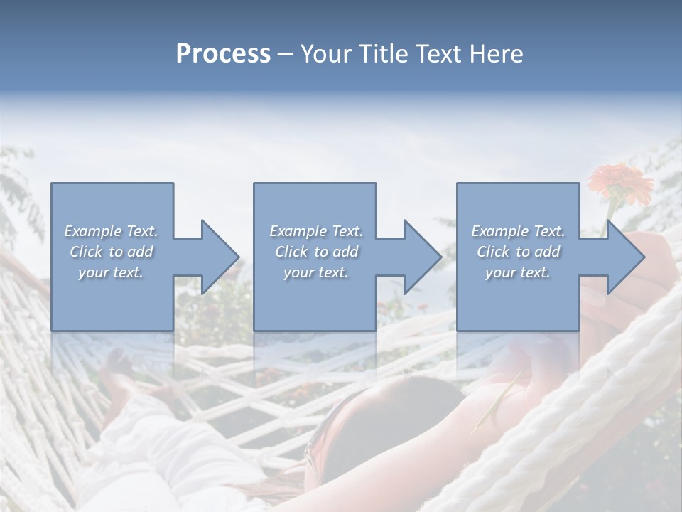 Caucasian Hand Vacation PowerPoint Template