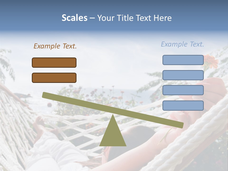 Caucasian Hand Vacation PowerPoint Template