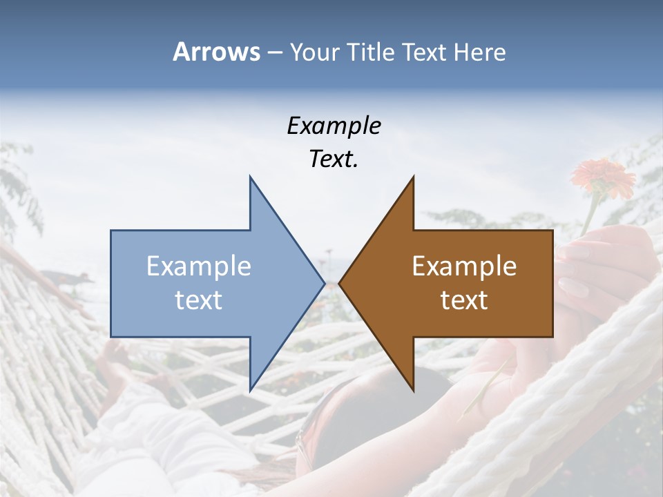 Caucasian Hand Vacation PowerPoint Template