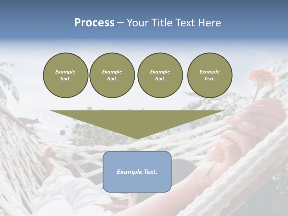 Caucasian Hand Vacation PowerPoint Template