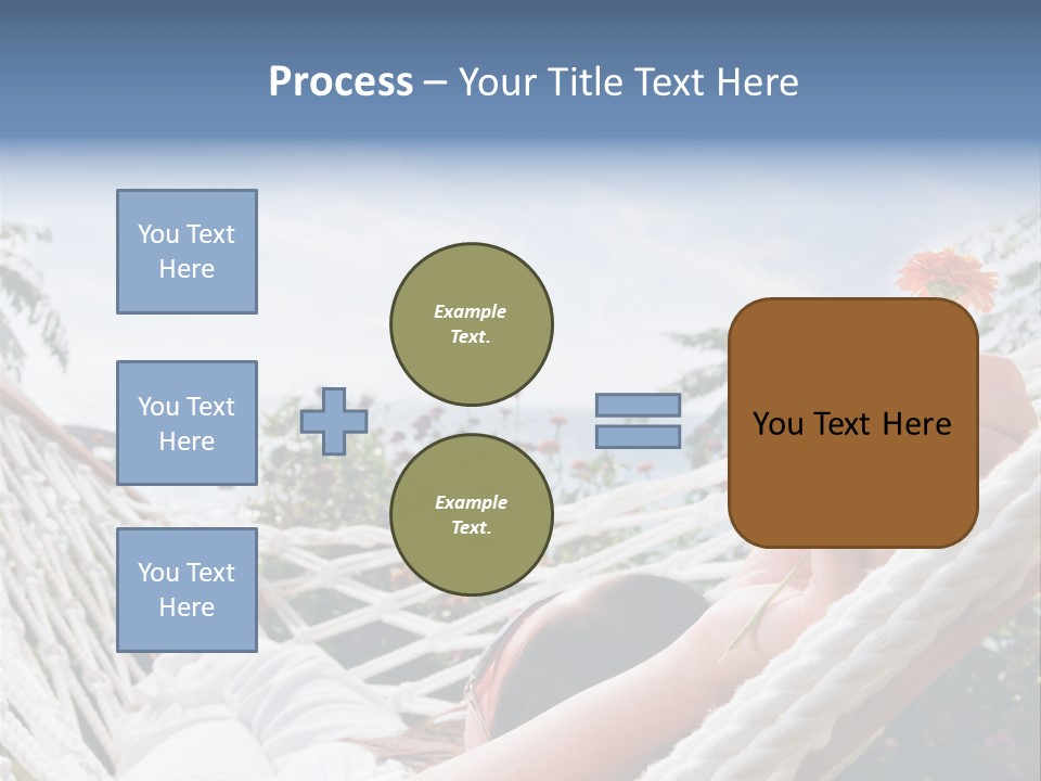 Caucasian Hand Vacation PowerPoint Template