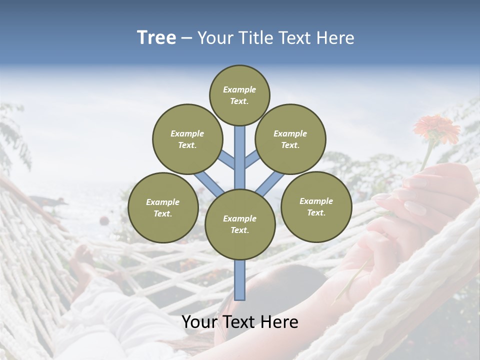 Caucasian Hand Vacation PowerPoint Template