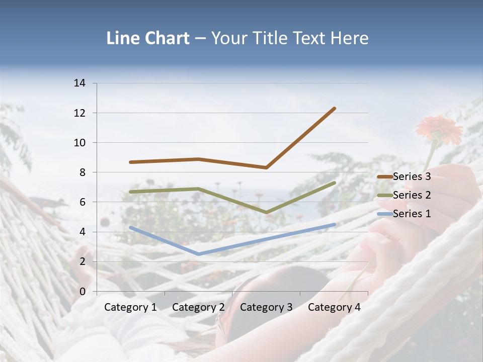 Caucasian Hand Vacation PowerPoint Template