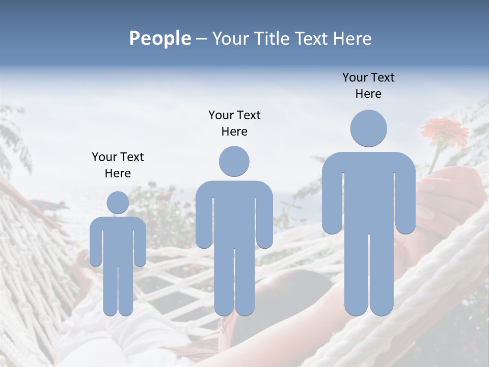 Caucasian Hand Vacation PowerPoint Template