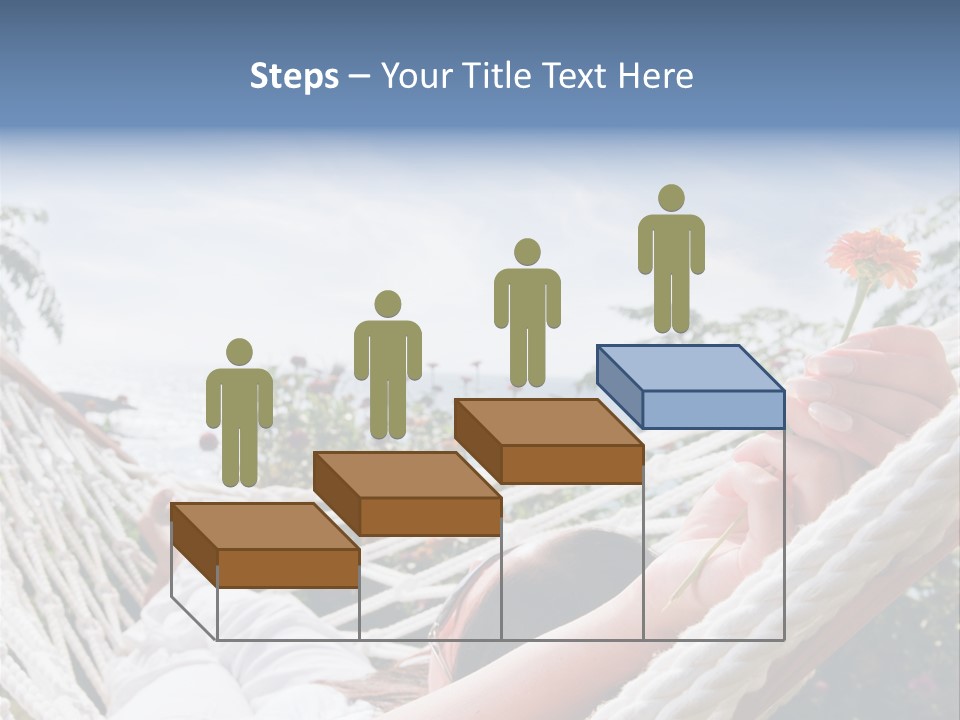 Caucasian Hand Vacation PowerPoint Template