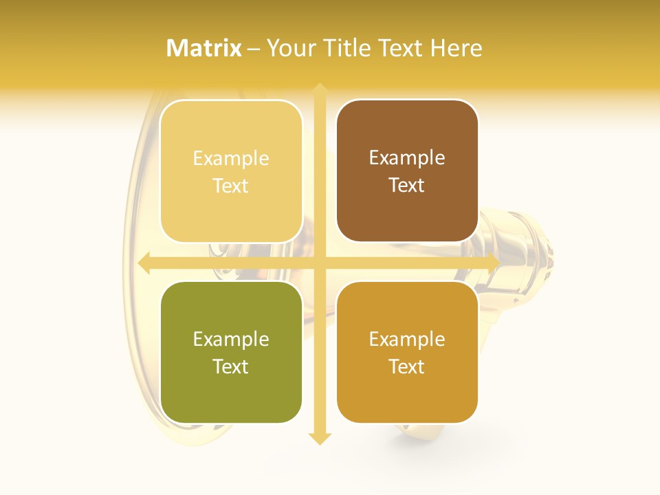Announcement Gradient Bullhorn PowerPoint Template