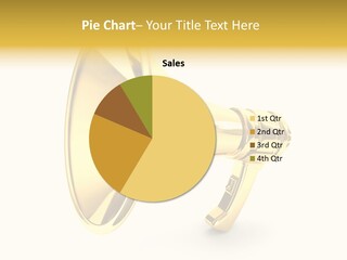 Announcement Gradient Bullhorn PowerPoint Template