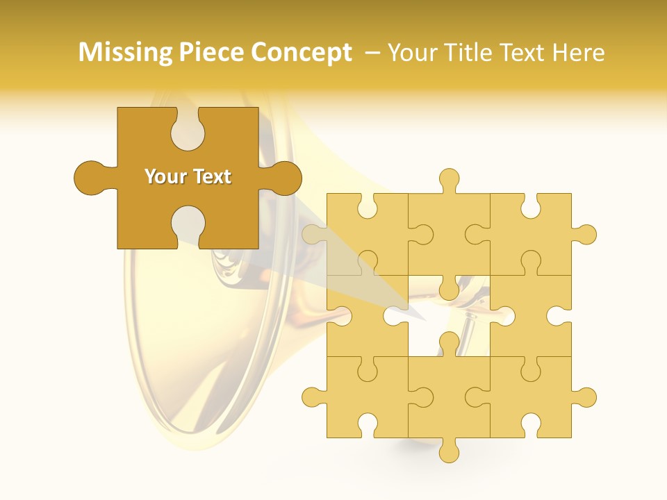 Announcement Gradient Bullhorn PowerPoint Template