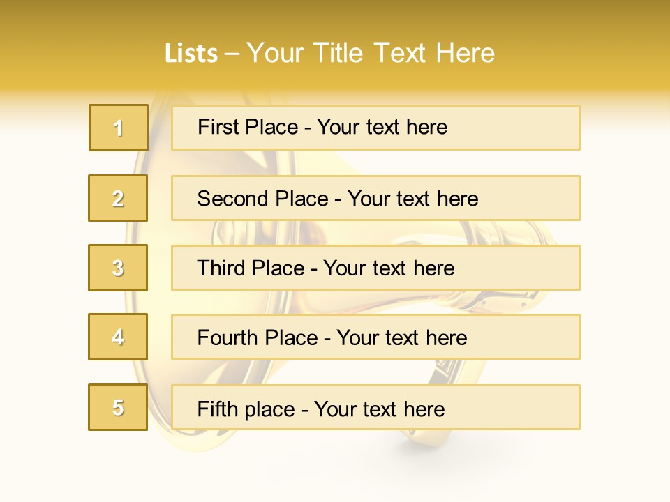 Announcement Gradient Bullhorn PowerPoint Template