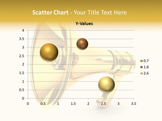 Announcement Gradient Bullhorn PowerPoint Template