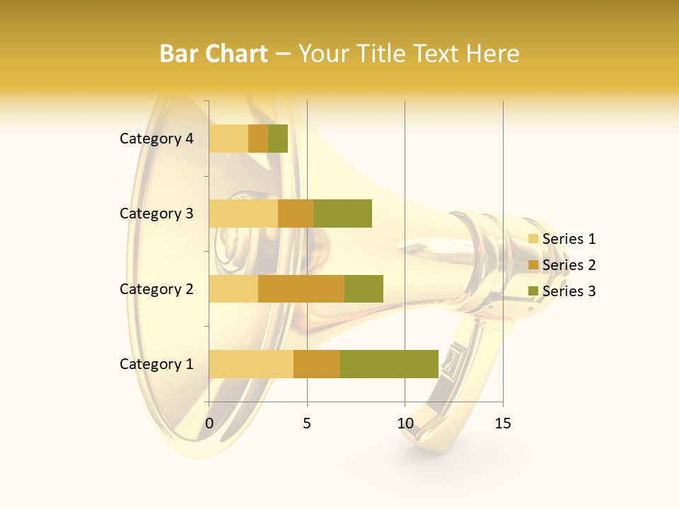 Announcement Gradient Bullhorn PowerPoint Template