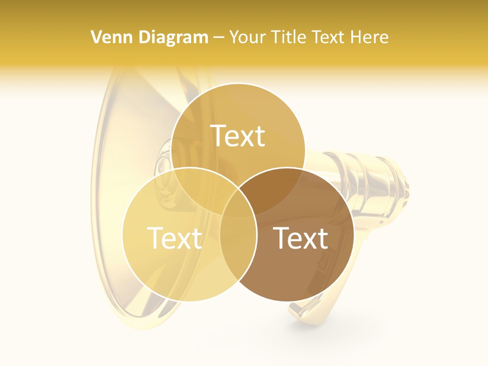 Announcement Gradient Bullhorn PowerPoint Template