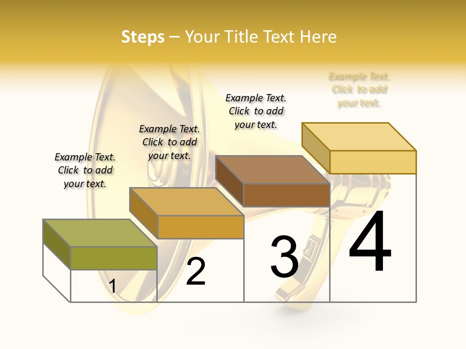Announcement Gradient Bullhorn PowerPoint Template