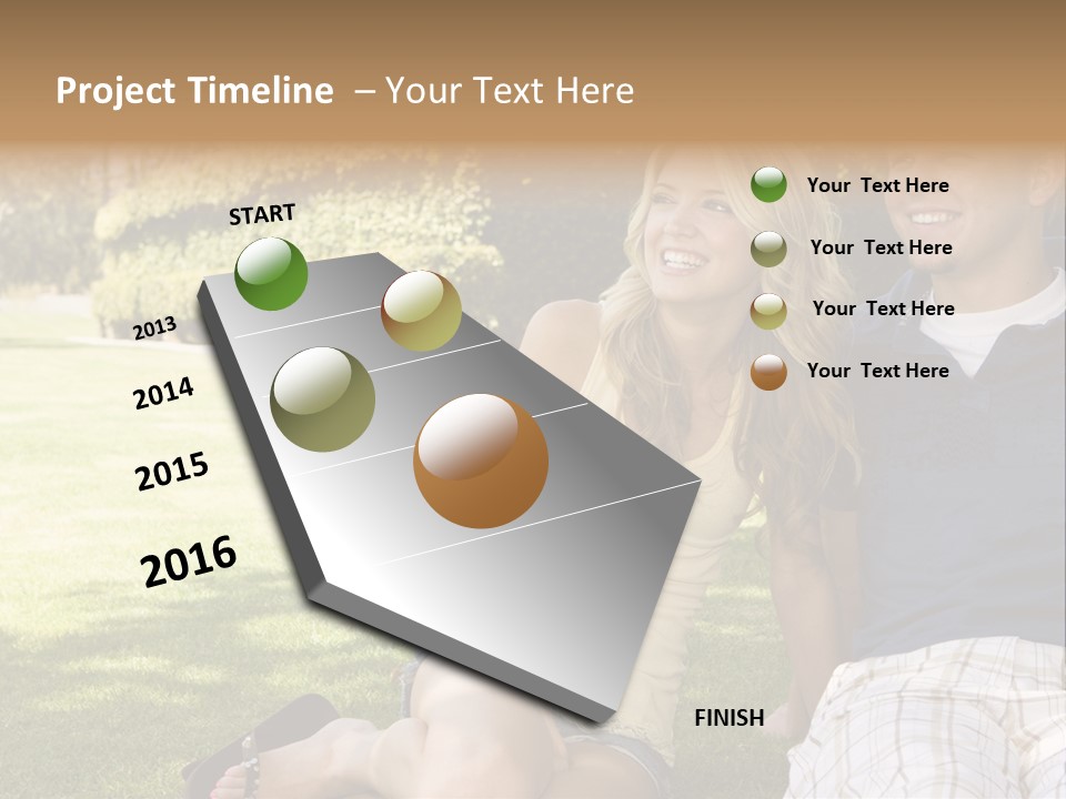 Fresh Break Cup PowerPoint Template